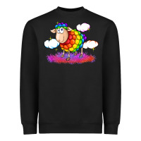 Black rainbow sheep pride Heavyweight Sweatshirt - FaDigitalArtStudio