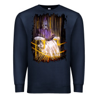 Navy Francis Bacon Screaming Pope painting art lover gift  1 Premium Sweatshirt - tuanDangUi