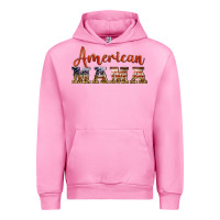 Fuchsia Pink american mama Urban Hoodie - BarkalooDesign