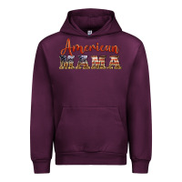 Mauve Wine american mama Urban Hoodie - BarkalooDesign