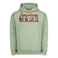 Pigment Oil Green american mama Urban Hoodie - BarkalooDesign