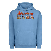 Pigment Pebble Blue american mama Urban Hoodie - BarkalooDesign