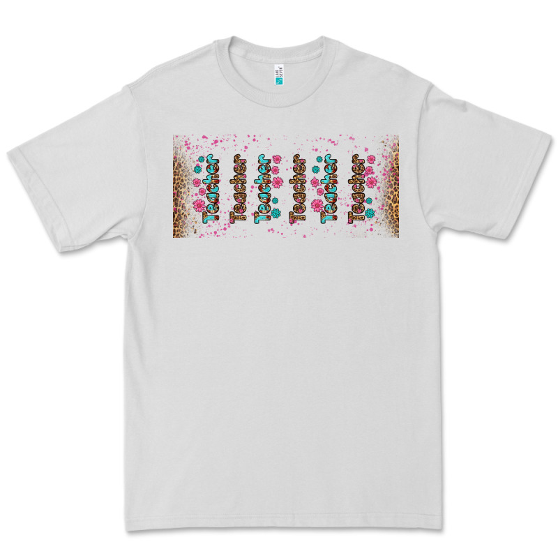 Teacher Gemstone And Pink Flower Libbey Glass Premium Tee by BundleAndBundleShop | Teevron