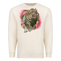 Sandshell leopard baby hippo Premium Sweatshirt - LillyAllenDesigns