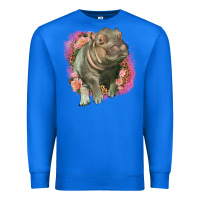 True Royal leopard baby hippo Premium Sweatshirt - LillyAllenDesigns