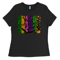 Black halloween brushstroke Ladies Tee - RanaPortraitStore