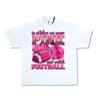 White In October We Wear Pink Watch Football Urban Heavy Tee - texasbilliewilder