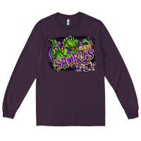 Plum mardi saurus rex Long Sleeve Tee - CowGirlArtShop