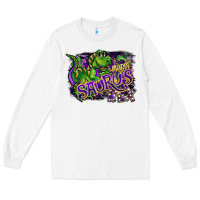 White mardi saurus rex Long Sleeve Tee - CowGirlArtShop