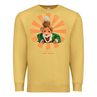 Antique Gold basil brush retro japanese Premium Sweatshirt - tuanDangUi