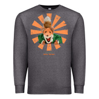 Charcoal Heather basil brush retro japanese Premium Sweatshirt - tuanDangUi