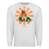 Oatmeal Heather basil brush retro japanese Premium Sweatshirt - tuanDangUi