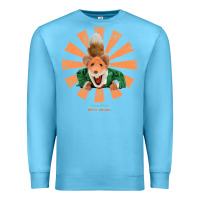 Ocean Blue basil brush retro japanese Premium Sweatshirt - tuanDangUi