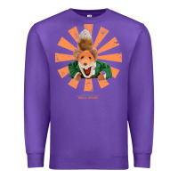 Purple basil brush retro japanese Premium Sweatshirt - tuanDangUi