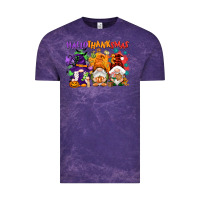 Cloud Purple Hallothanksmas gnomes Vintage Tee - NancyCooperArtShop