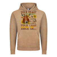 Vintage Coffee Your crazy is showing Vintage Hoodie - NancyCooperArtShop