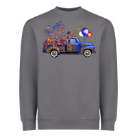 Storm Western Truck Fourth Of July Heavyweight Sweatshirt - FaDigitalArtStudio