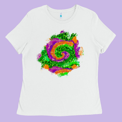 Halloween Patch  1 Ladies Tee Designed By Bundleandbundleshop