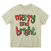 Mossy merry and bright Heavy Core Tee - MaliasSmallBusiness