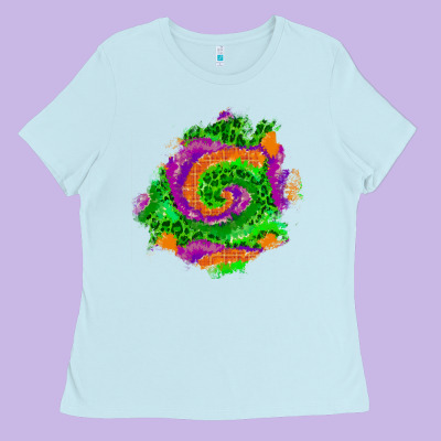 Halloween Patch  1 Ladies Tee Designed By Bundleandbundleshop
