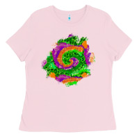 Bubblegum Pink halloween patch  1 Ladies Tee - BundleAndBundleShop