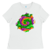 White halloween patch  1 Ladies Tee - BundleAndBundleShop