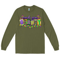Army Green mardi gras grammy Long Sleeve Tee - CowGirlArtShop