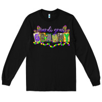 Black mardi gras grammy Long Sleeve Tee - CowGirlArtShop