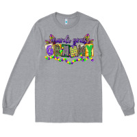 Heather Grey mardi gras grammy Long Sleeve Tee - CowGirlArtShop