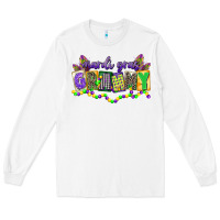White mardi gras grammy Long Sleeve Tee - CowGirlArtShop