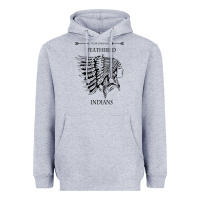 Heather Grey A Feathered indians tyler darling childers art gift for fans Heavyweight Hoodie - tuanDangUi