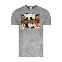 Cloud Rock Personalized Halloween Ghost Cat Vintage Tee - texasbilliewilder