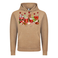 Vintage Coffee Christmas coffee cups Vintage Hoodie - texasbilliewilder