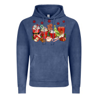 Vintage Denim Christmas coffee cups Vintage Hoodie - texasbilliewilder