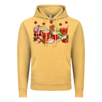 Vintage Mustard Christmas coffee cups Vintage Hoodie - texasbilliewilder