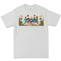 Dove Grey teacher vibes libbey glass Premium Tee - BundleAndBundleShop