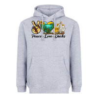 Peace Love Ducks Heavyweight Hoodie | Teevron