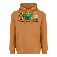 Meerkat Peace Love Ducks Heavyweight Hoodie - LillyAllenDesigns
