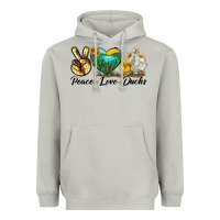 Moon Dust Peace Love Ducks Heavyweight Hoodie - LillyAllenDesigns