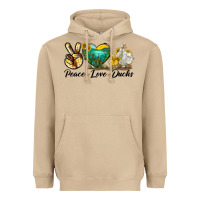 Mushroom Peace Love Ducks Heavyweight Hoodie - LillyAllenDesigns