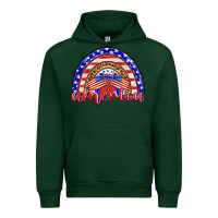 Forest Green america rainbow Urban Hoodie - BarkalooDesign