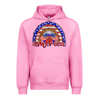Fuchsia Pink america rainbow Urban Hoodie - BarkalooDesign