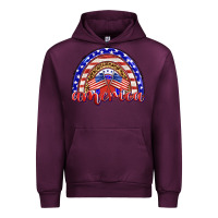 Mauve Wine america rainbow Urban Hoodie - BarkalooDesign
