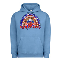 Pigment Pebble Blue america rainbow Urban Hoodie - BarkalooDesign