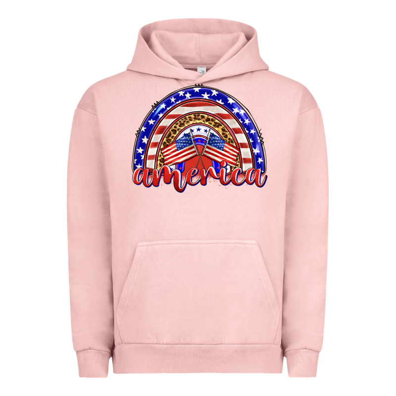 America Rainbow Urban Hoodie by BarkalooDesign | Teevron