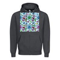 Smoke Science Teacher Seamless Pattern Zipper Hoodie - BundleAndBundleShop
