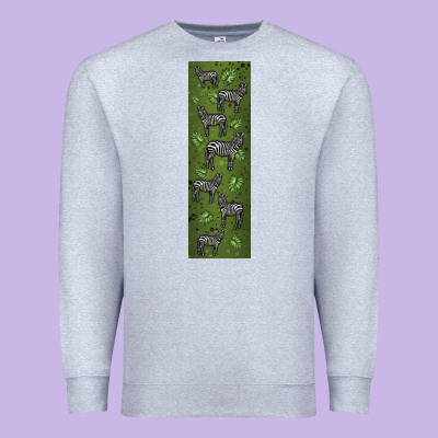 Zebra Premium Sweatshirt Designed By Lillyallendesigns