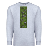 Heather Grey zebra Premium Sweatshirt - LillyAllenDesigns