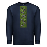 Navy zebra Premium Sweatshirt - LillyAllenDesigns
