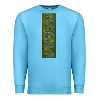 Ocean Blue zebra Premium Sweatshirt - LillyAllenDesigns